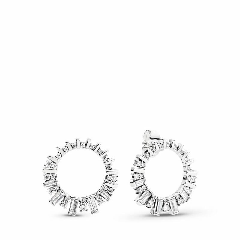 Pandora Australia Glacial Beauty Drop Earrings - Sterling Silver | TSBOUR296